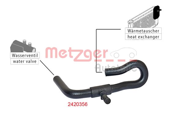 METZGER 2420356 Kühlerschlauch